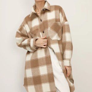 Storets oversized plaid shacket jacket size small/medium